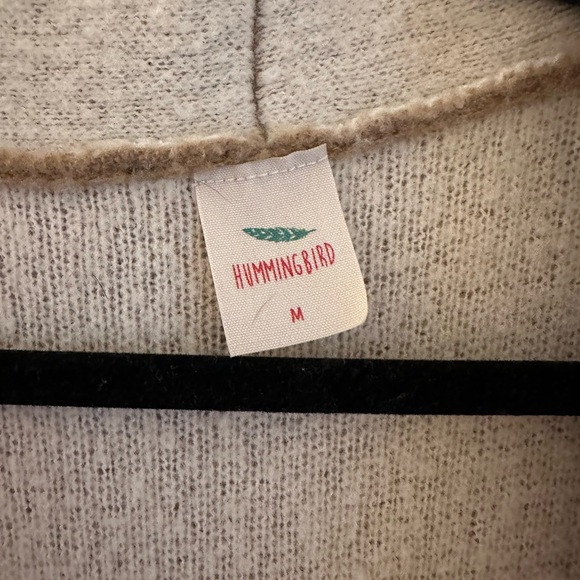 Hummingbird, Tan sweater duster cardigan - Picture 3 of 5